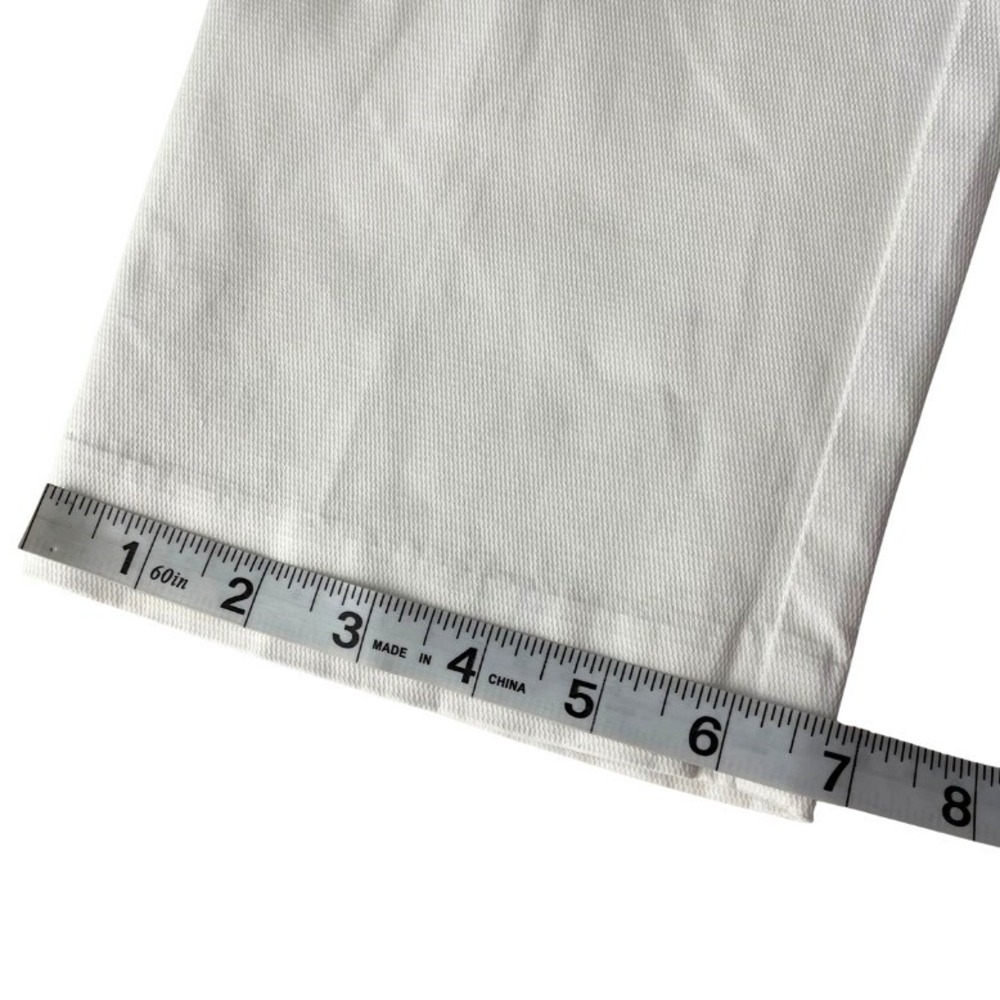 Lord & Taylor Kelly Ankle White Stretch Pants Sz 10 Slim Straight Cotton Blend - Picture 11 of 11